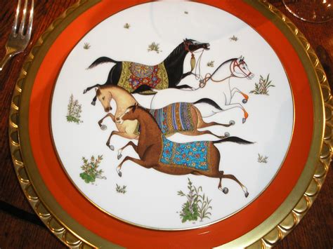 fake hermes dishes|hermes equestrian plates.